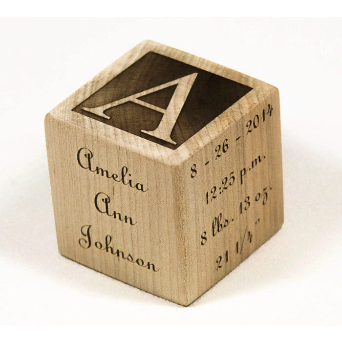 Custom Wooden 2” Baby Block - Handmade - Personalized - Made to